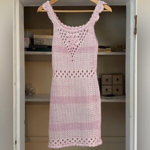 Knit purple dress